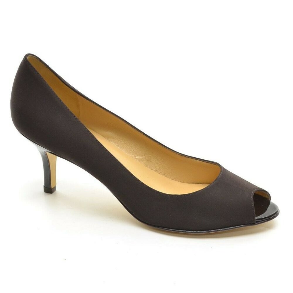 Bruno Magli Elegant Satin Peep Toe Pump 10.5 B New